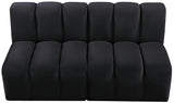 Arc Vegan Leather Modular Sofa - Luxurious Design with Deep Channel Tufting for Chic Interiors