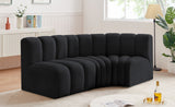 Arc Vegan Leather Modular Sofa - Modern Elegance with Deep Channel Tufting for Versatile Living Spaces