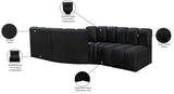 Arc Vegan Leather Modular Sofa - Elevate Your Space with Timeless Sophistication and Versatile Design