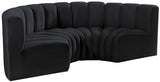 Arc Vegan Leather Modular Sofa - Elevate Your Space with Luxurious Design and Versatile Style Options