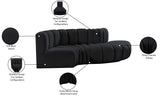 Arc Vegan Leather Modular Sofa – Elevate Your Space with Timeless Luxury and Versatile Design