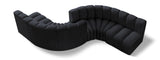 Arc Vegan Leather Modular Sofa - Elegant Design with Deep Channel Tufting for Modern Living Spaces