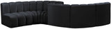 Arc Vegan Leather Modular Sofa - Elegant Design with Deep Channel Tufting for Modern Living Spaces
