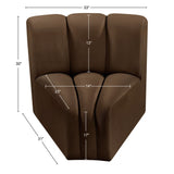 Arc Vegan Leather Curved Corner Chair - Elevate Your Space with Modern Luxury and Timeless Style