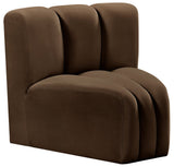 Arc Vegan Leather Curved Corner Chair - Elevate Your Space with Modern Luxury and Timeless Style