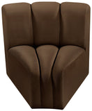 Arc Vegan Leather Curved Corner Chair - Elevate Your Space with Modern Luxury and Timeless Style