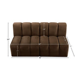 Arc Vegan Leather Modular Sofa - Luxurious Design with Deep Channel Tufting for Chic Interiors