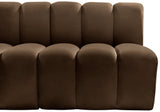 Arc Vegan Leather Modular Sofa - Luxurious Design with Deep Channel Tufting for Chic Interiors