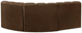 Arc Vegan Leather Modular Sofa - Modern Elegance with Deep Channel Tufting for Versatile Living Spaces