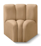 Arc Vegan Leather Curved Corner Chair - Elevate Your Space with Modern Luxury and Timeless Style