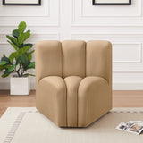 Arc Vegan Leather Curved Corner Chair - Elevate Your Space with Modern Luxury and Timeless Style