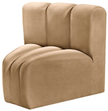 Arc Vegan Leather Curved Corner Chair - Elevate Your Space with Modern Luxury and Timeless Style