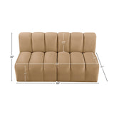 Arc Vegan Leather Modular Sofa - Luxurious Design with Deep Channel Tufting for Chic Interiors