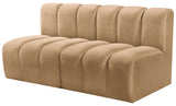 Arc Vegan Leather Modular Sofa - Luxurious Design with Deep Channel Tufting for Chic Interiors