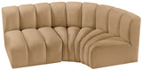 Arc Vegan Leather Modular Sofa - Modern Elegance with Deep Channel Tufting for Versatile Living Spaces