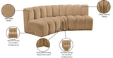 Arc Vegan Leather Modular Sofa - Elevate Your Space with Contemporary Luxury and Versatile Design