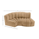 Arc Vegan Leather Modular Sofa - Luxurious, Versatile Design Perfect for Chic Living Spaces and More