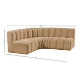 Arc Vegan Leather Modular Sofa - Elevate Your Space with Luxurious Design and Versatile Comfort