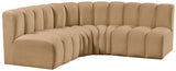 Arc Vegan Leather Modular Sofa - Elevate Your Space with Luxurious Design and Versatile Comfort