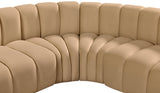 Arc Vegan Leather Modular Sofa: Elevate Your Space with Luxurious Comfort and Modern Versatility