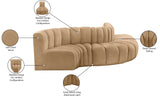 Arc Vegan Leather Modular Sofa – Elevate Your Space with Modern Luxury and Versatile Design Options