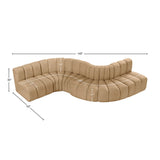 Arc Vegan Leather Modular Sofa – Elevate Your Space with Timeless Sophistication and Versatile Style