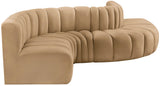 Arc Vegan Leather Modular Sofa – Elevate Your Space with Timeless Sophistication and Versatile Style