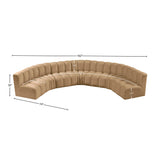 Arc Vegan Leather Modular Sofa – Elevate Your Space with Timeless Elegance and Versatile Design