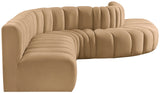 Arc Vegan Leather Modular Sofa - Elevate Your Space with Timeless Luxury and Versatile Comfort Today!