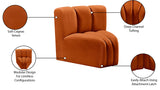 Arc Vegan Leather Curved Corner Chair - Elevate Your Space with Modern Luxury and Timeless Style
