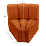 Arc Vegan Leather Curved Corner Chair - Elevate Your Space with Modern Luxury and Timeless Style