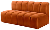 Arc Vegan Leather Modular Sofa - Luxurious Design with Deep Channel Tufting for Chic Interiors