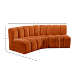Arc Vegan Leather Modular Sofa - Elevate Your Space with Contemporary Luxury and Versatile Design