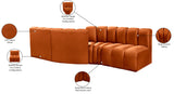 Arc Vegan Leather Modular Sofa - Elevate Your Space with Timeless Sophistication and Versatile Design