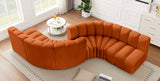 Arc Vegan Leather Modular Sofa - Elegant Design with Deep Channel Tufting for Modern Living Spaces