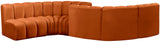 Arc Vegan Leather Modular Sofa - Elegant Design with Deep Channel Tufting for Modern Living Spaces