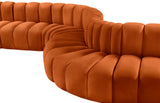 Arc Vegan Leather Modular Sofa - Elegant Design with Deep Channel Tufting for Modern Living Spaces