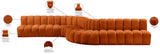 Arc Vegan Leather Modular Sofa - Elevate Your Space with Contemporary Luxury and Versatile Design