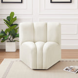 Arc Vegan Leather Curved Corner Chair - Elevate Your Space with Modern Luxury and Timeless Style