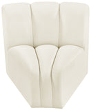 Arc Vegan Leather Curved Corner Chair - Elevate Your Space with Modern Luxury and Timeless Style