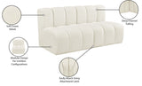 Arc Vegan Leather Modular Sofa - Luxurious Design with Deep Channel Tufting for Chic Interiors