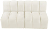 Arc Vegan Leather Modular Sofa - Luxurious Design with Deep Channel Tufting for Chic Interiors
