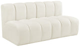 Arc Vegan Leather Modular Sofa - Luxurious Design with Deep Channel Tufting for Chic Interiors