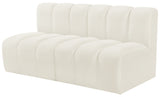 Arc Vegan Leather Modular Sofa - Luxurious Design with Deep Channel Tufting for Chic Interiors
