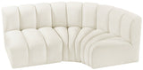 Arc Vegan Leather Modular Sofa - Modern Elegance with Deep Channel Tufting for Versatile Living Spaces