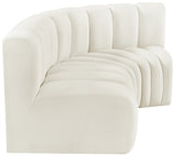 Arc Vegan Leather Modular Sofa - Modern Elegance with Deep Channel Tufting for Versatile Living Spaces