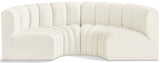 Arc Vegan Leather Modular Sofa - Elevate Your Space with Luxurious Design and Versatile Style Options