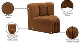 Arc Vegan Leather Curved Corner Chair - Elevate Your Space with Modern Luxury and Timeless Style