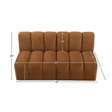 Arc Vegan Leather Modular Sofa - Luxurious Design with Deep Channel Tufting for Chic Interiors