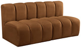 Arc Vegan Leather Modular Sofa - Luxurious Design with Deep Channel Tufting for Chic Interiors